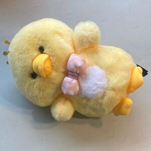 Charming Yellow Chick Plush Toy for Small Pets